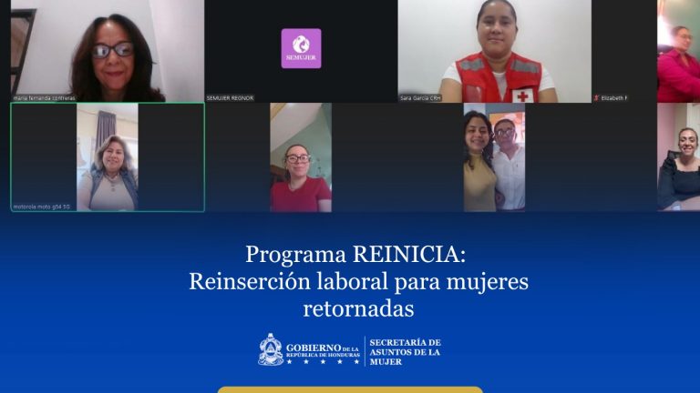 Programa REINICIA: Reinserción laboral para mujeres retornadas