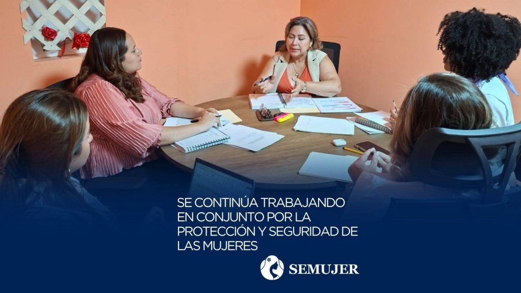 SE CONTNÚA TRABAJANDO EN CONJUNTO POR LA PROTECCIÓN Y SEGURIDAD DE LAS MUJERES